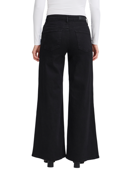 ICHI Twiggy Wide Leg Jeans - view 2, Black