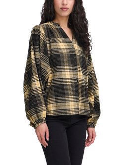 ICHI Esiva Check Long Sleeve Shirt, Multi, Multi