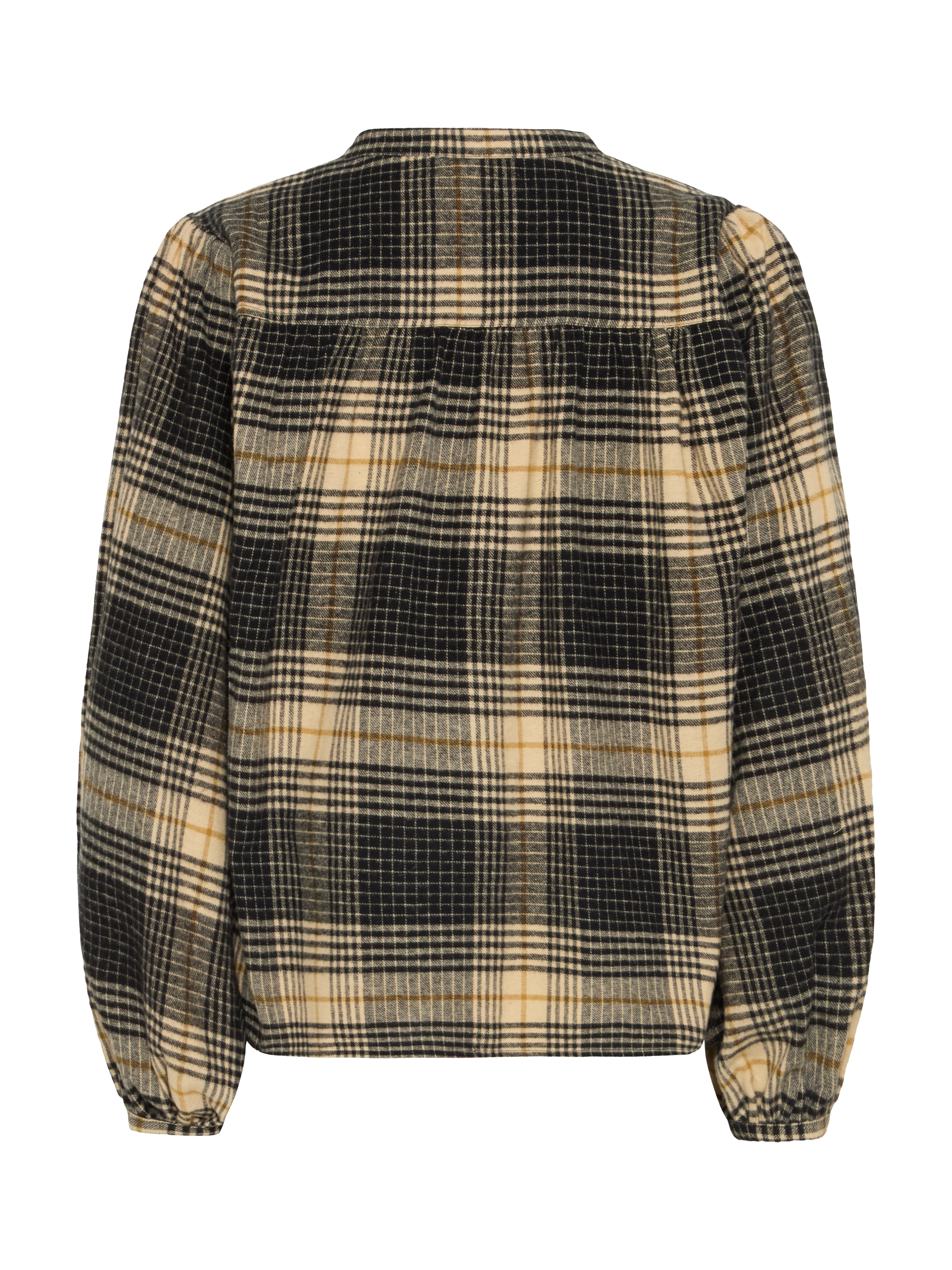 Product image 6 of 7, which shows ICHI Esiva Check Long Sleeve Shirt, Multi, 8