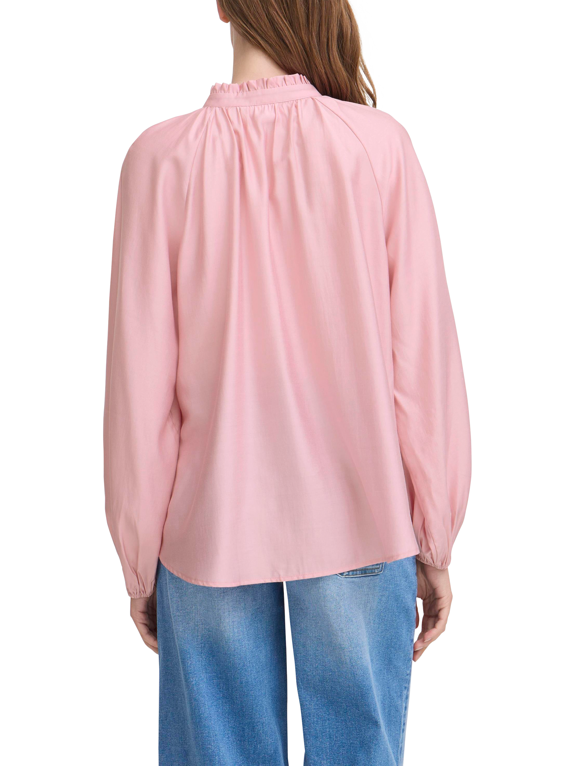 Product image 2 of 7, which shows ICHI Karlani Tie Neck Top, Zephyr, 8