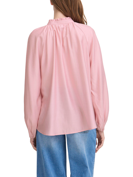 ICHI Karlani Tie Neck Top, Zephyr - view 2, Zephyr