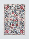 John Lewis Malika Suzani Pure Wool Rug, Natural/Pink