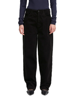ICHI Focaro Corduroy Trousers, Black