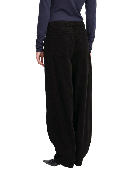 ICHI Focaro Corduroy Trousers - view 2, Black
