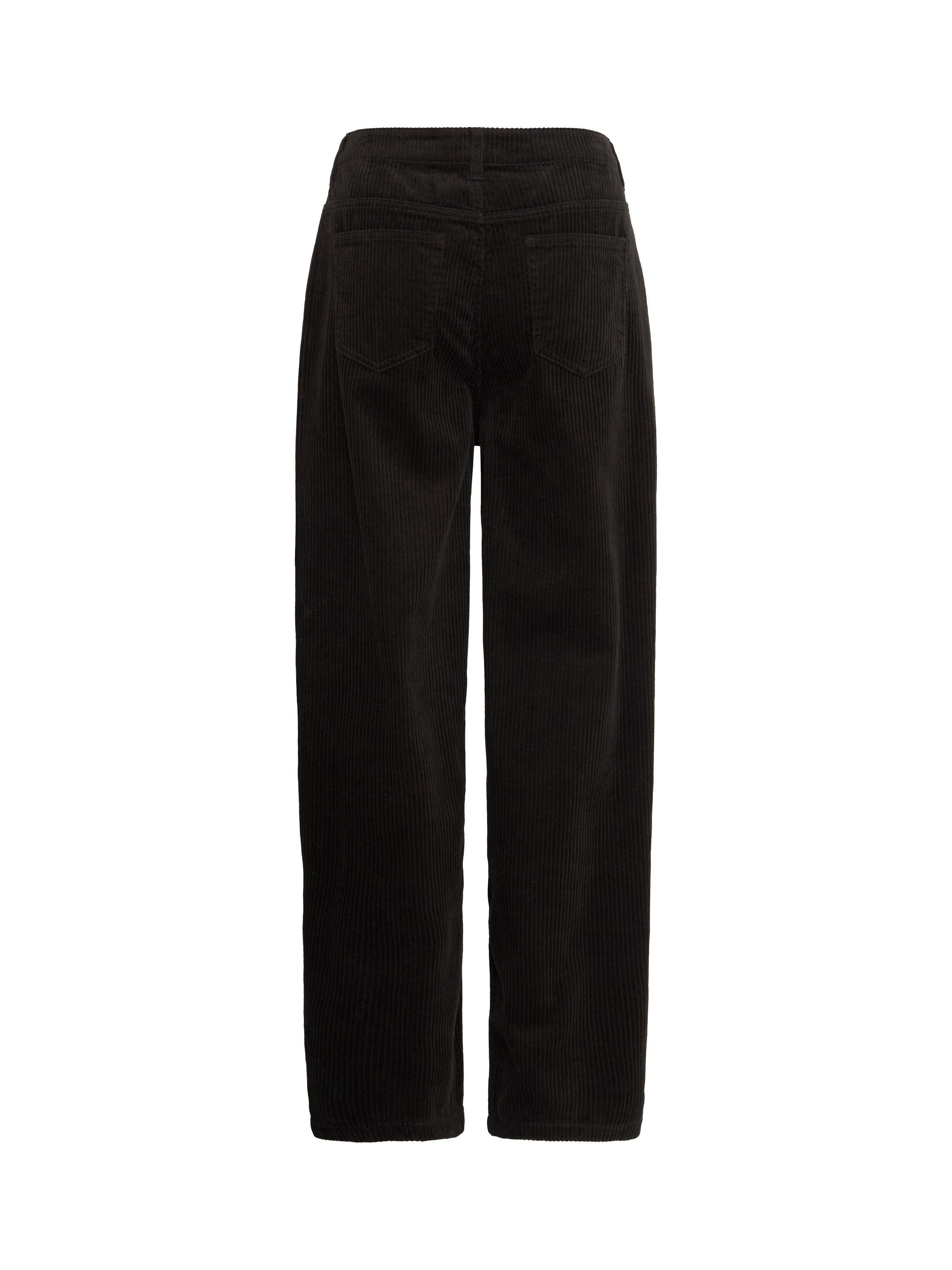 Product image 6 of 7, which shows ICHI Focaro Corduroy Trousers, Black, 8