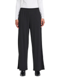ICHI Lima Elastic Waist Trousers, Black