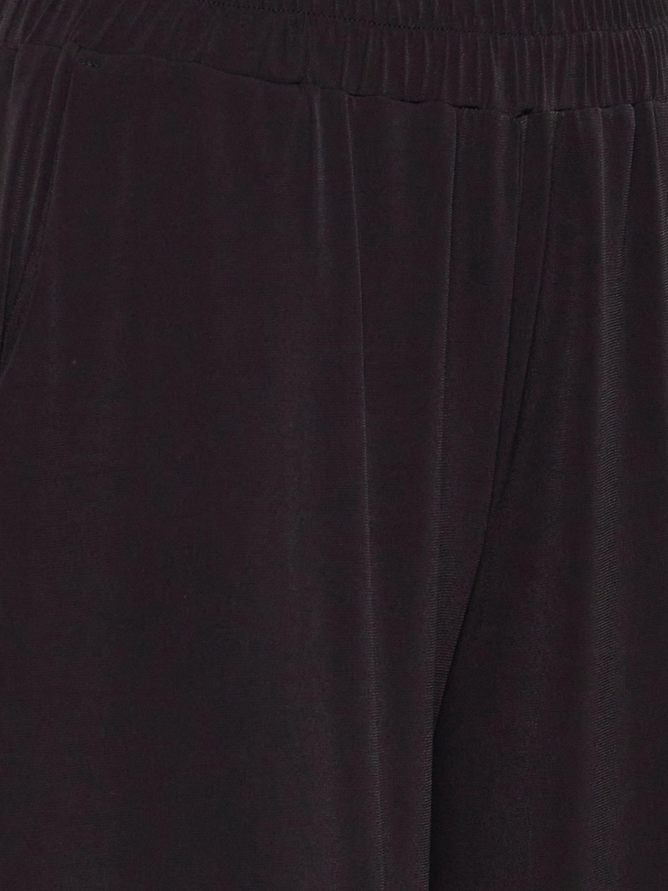 Product image 7 of 7, which shows ICHI Lima Elastic Waist Trousers, Black, XS