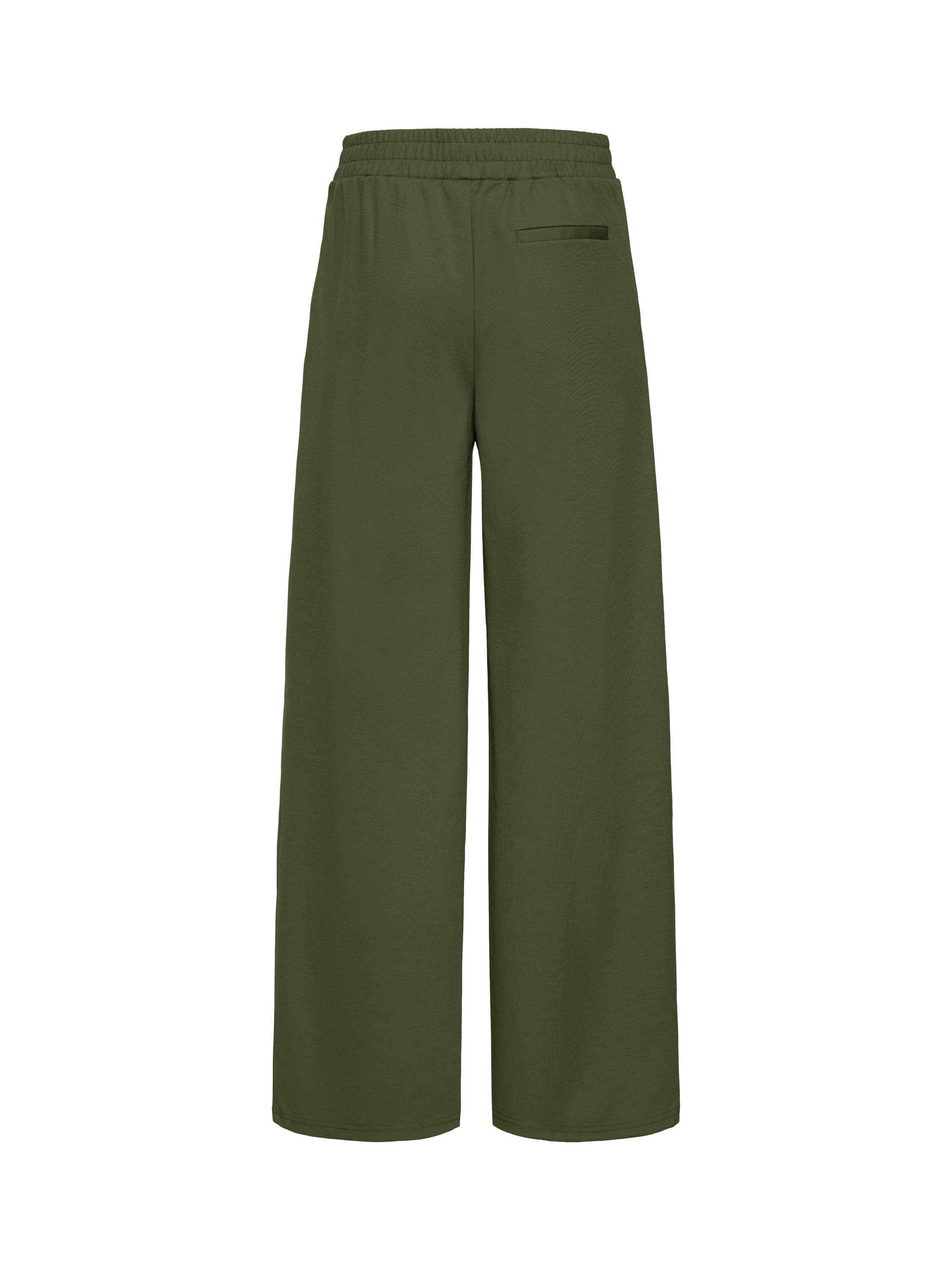 Product image 6 of 7, which shows ICHI Kate Wide Leg Tailored Trousers, Rifle Green, XS