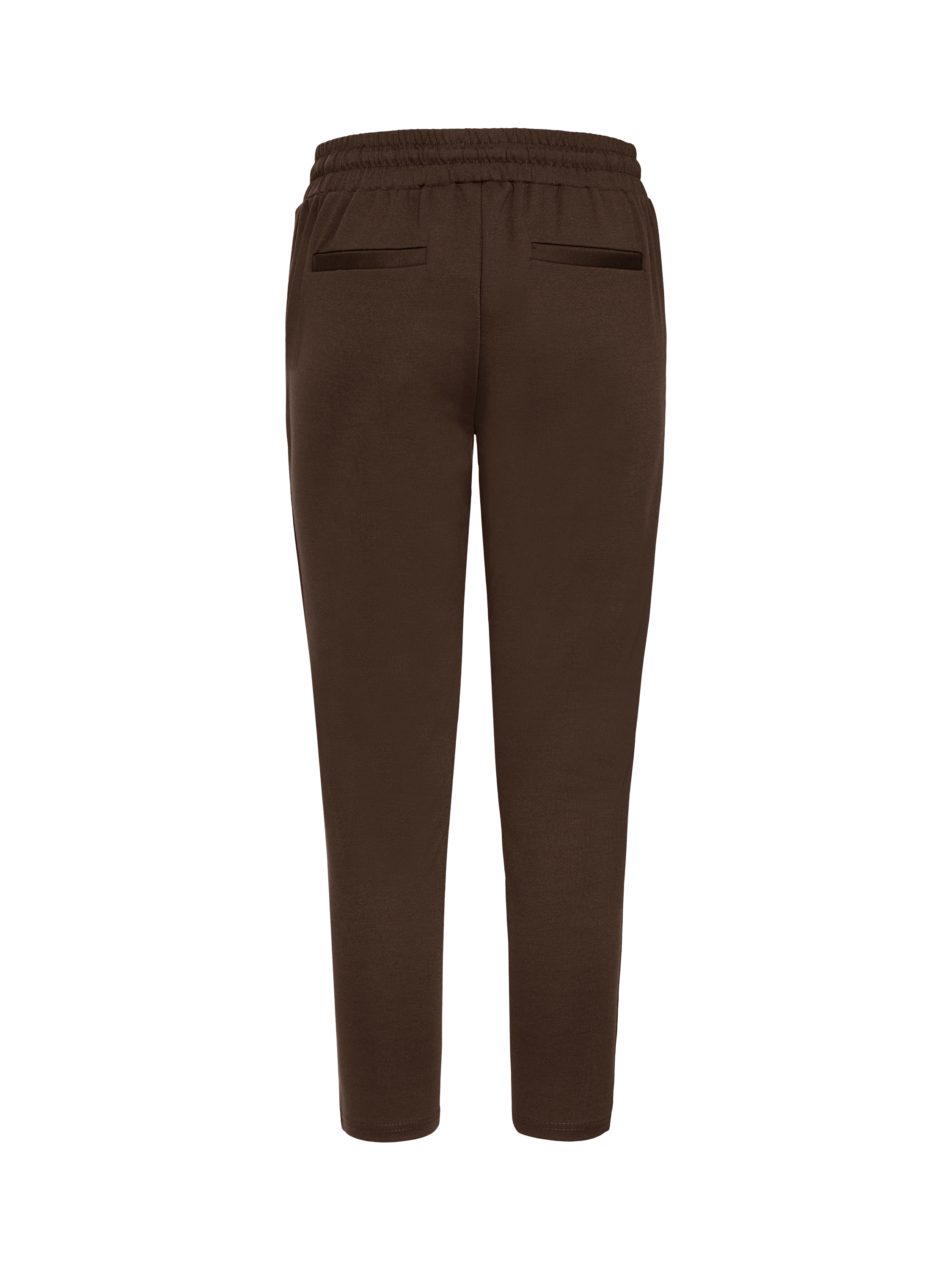 Product image 6 of 7, which shows ICHI Kate Cropped Tailored Trousers, Chocolate Torte, XS