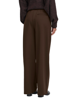 ICHI Kate Wide Leg Tailored Trousers - view 2, Chocolate Torte