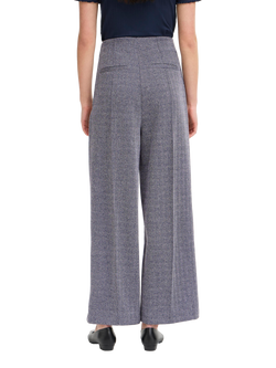 ICHI Kate Jacquard Tailored Trousers, Patriot Blue - view 2, Patriot Blue