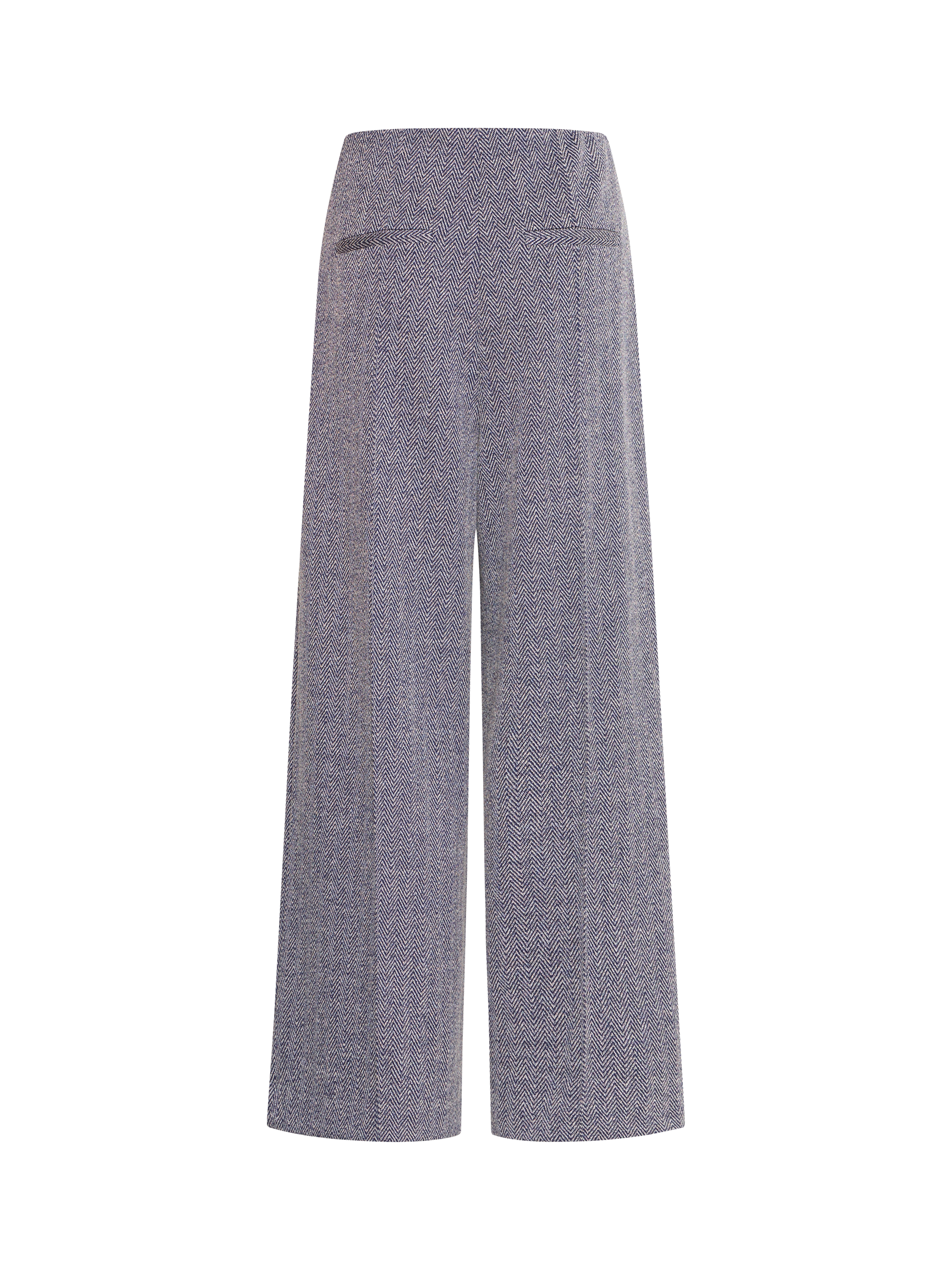 Product image 6 of 7, which shows ICHI Kate Jacquard Tailored Trousers, Patriot Blue, XS