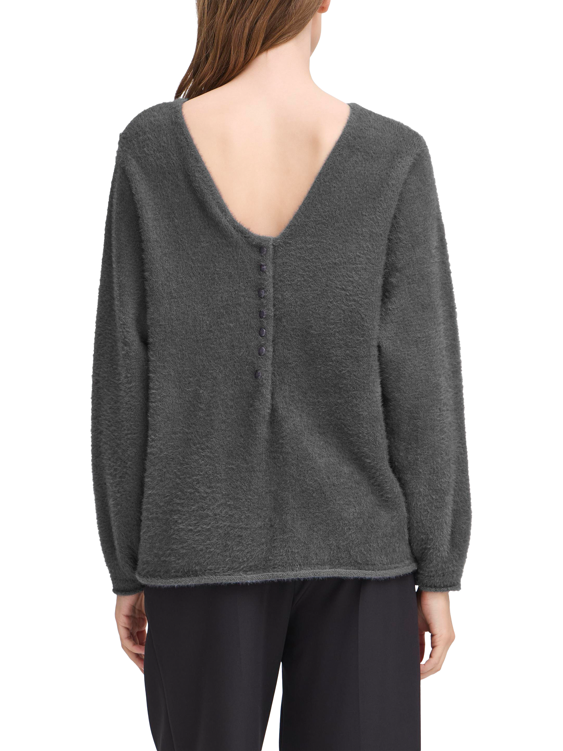 Product image 2 of 6, which shows ICHI Bergie Jumper, Grey, XS