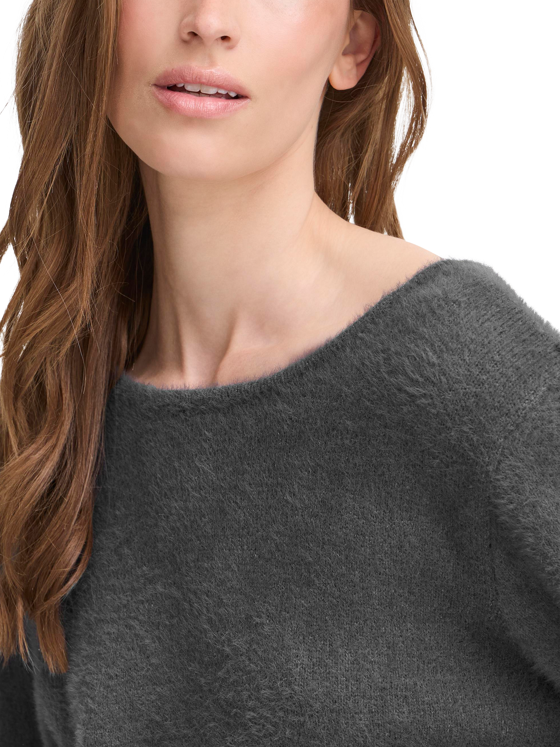 Product image 3 of 6, which shows ICHI Bergie Jumper, Grey, XS