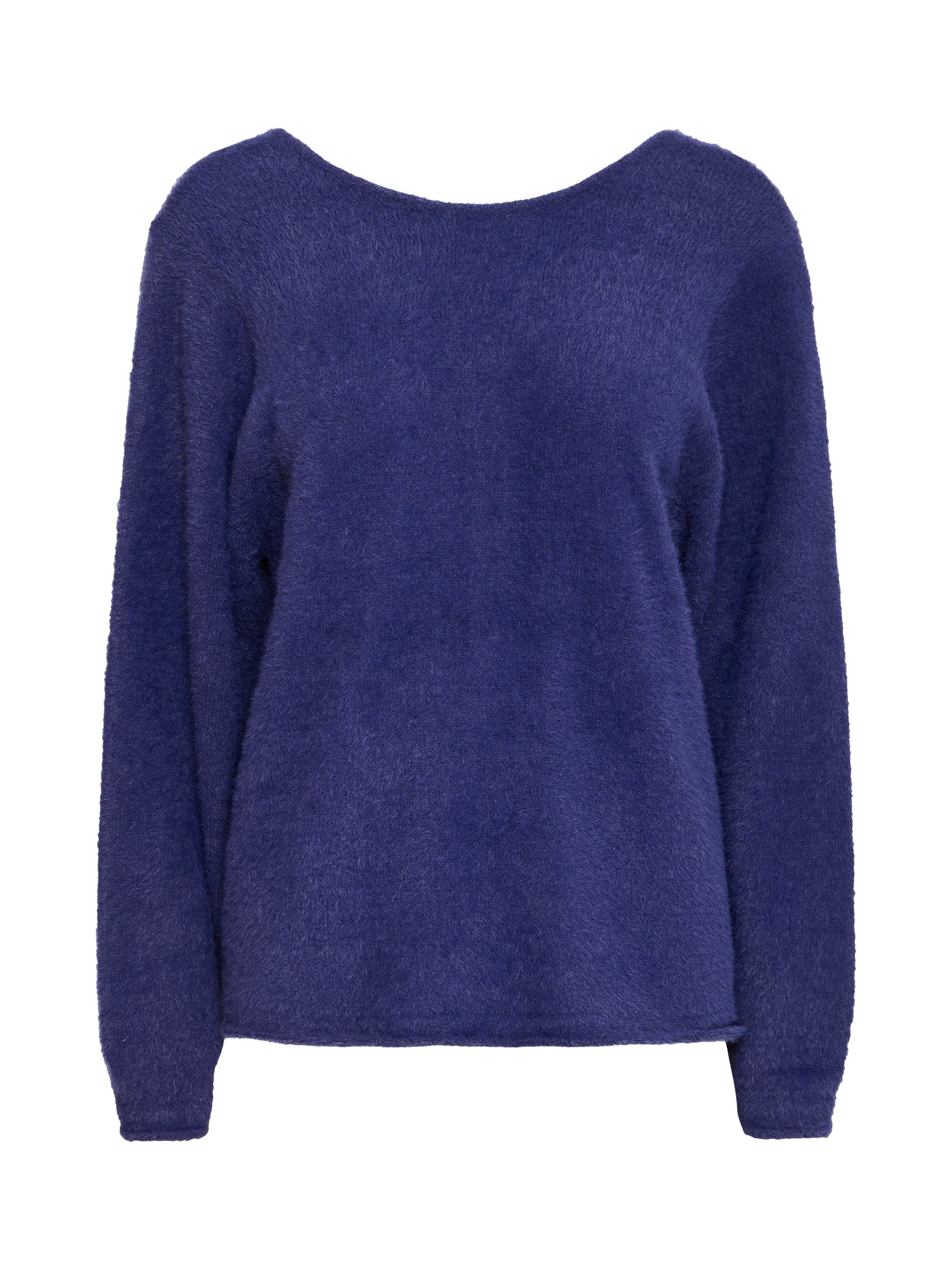 Product image 4 of 6, which shows ICHI Bergie Long Sleeve Jumper, Blue, S
