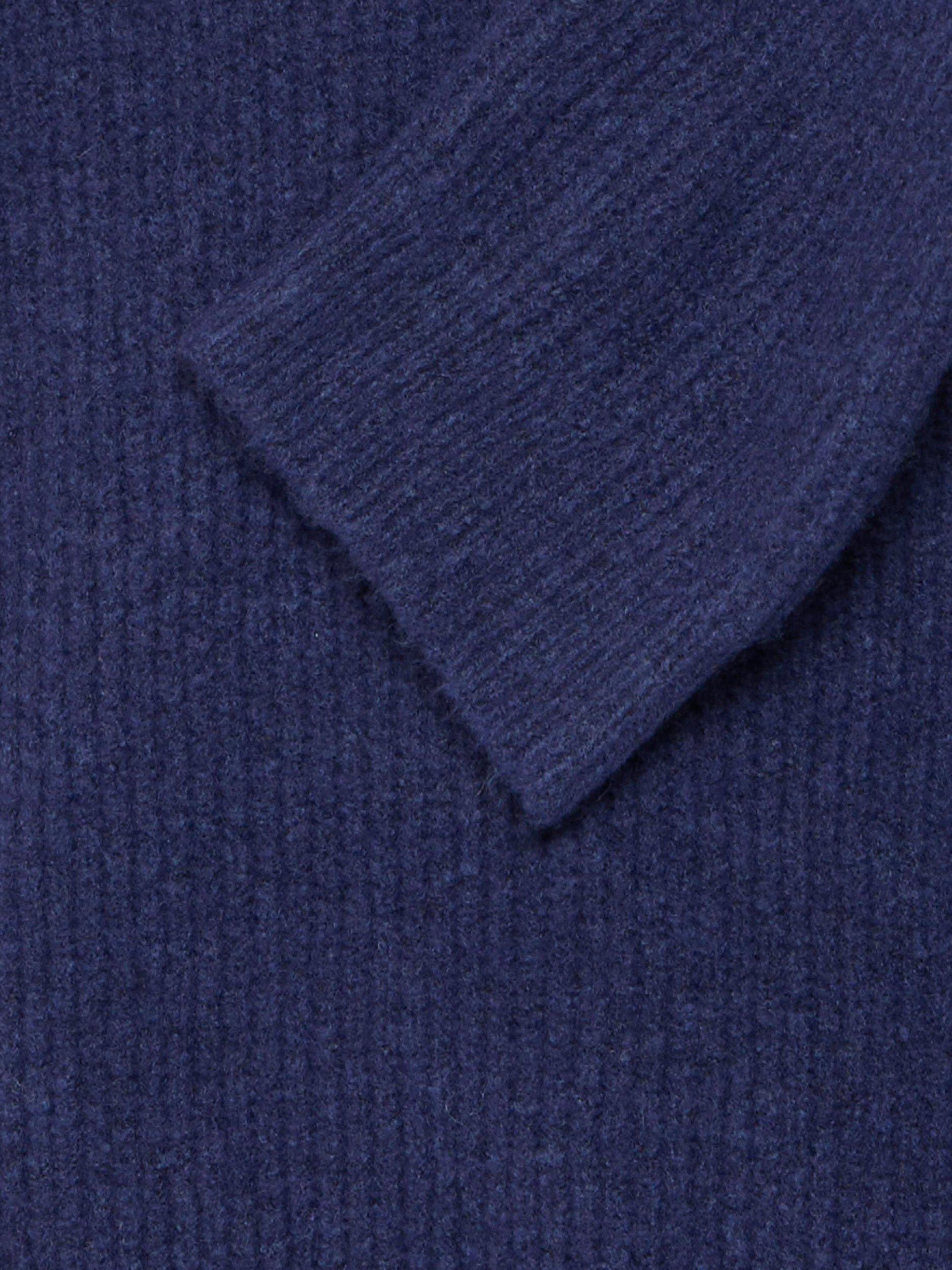 Product image 7 of 7, which shows ICHI Dasila Long Sleeve V-Neck Knit Jumper, Patriot Blue, XS