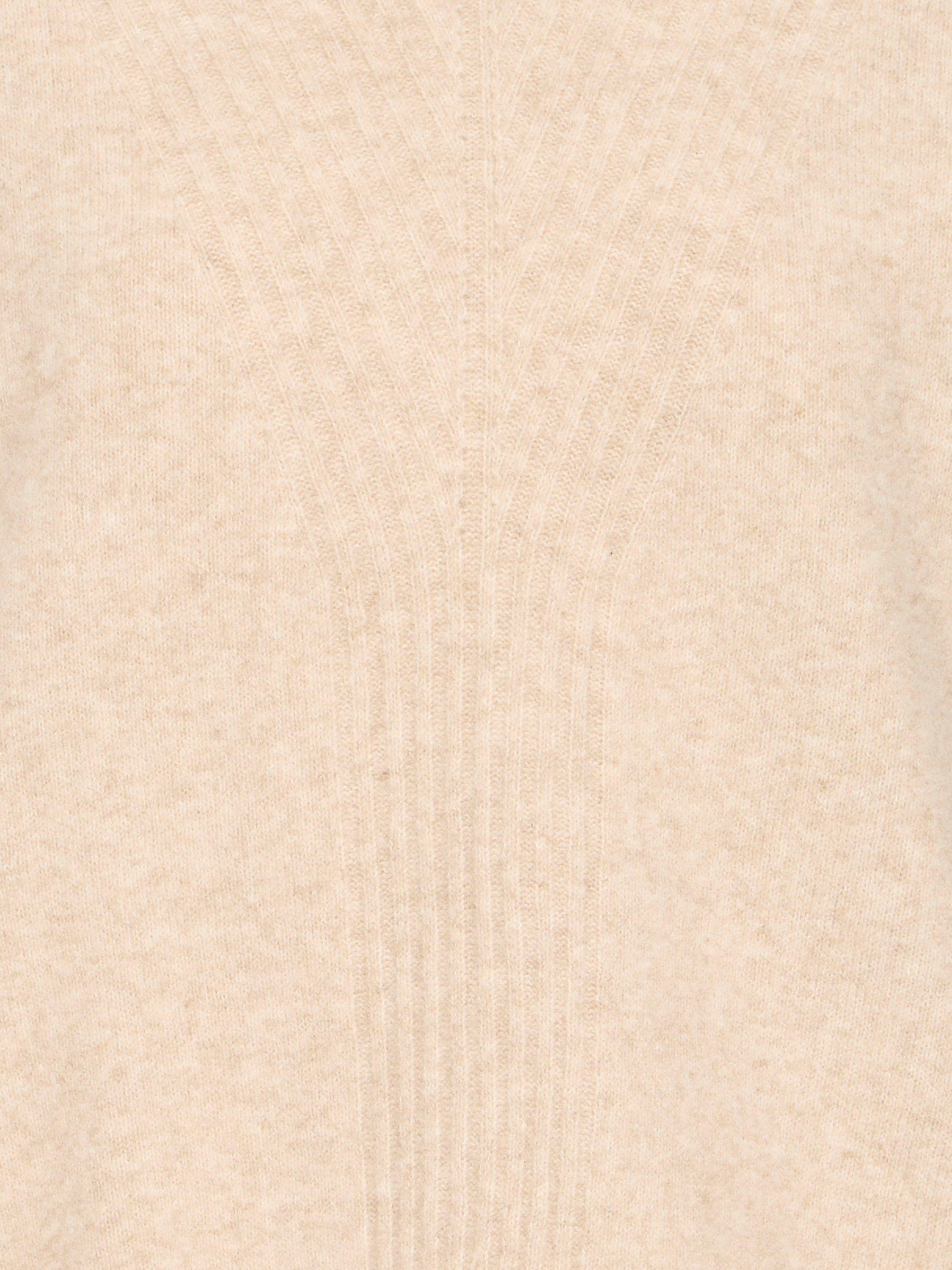 Product image 7 of 7, which shows ICHI Dasila Long Sleeve Roll Neck Jumper, Oatmeal Melange, XS