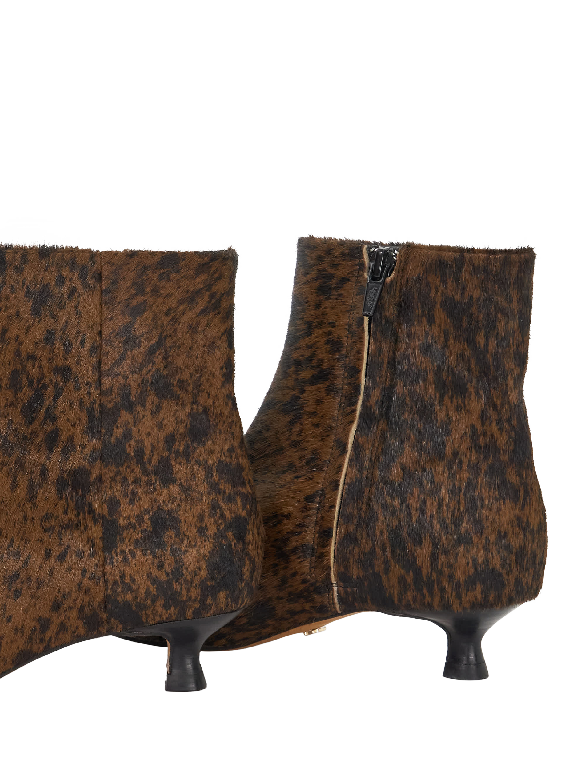 Product image 6 of 6, which shows Dune London Odore Leather Kitten Heel Ankle Boots, Tan-leather, EU36