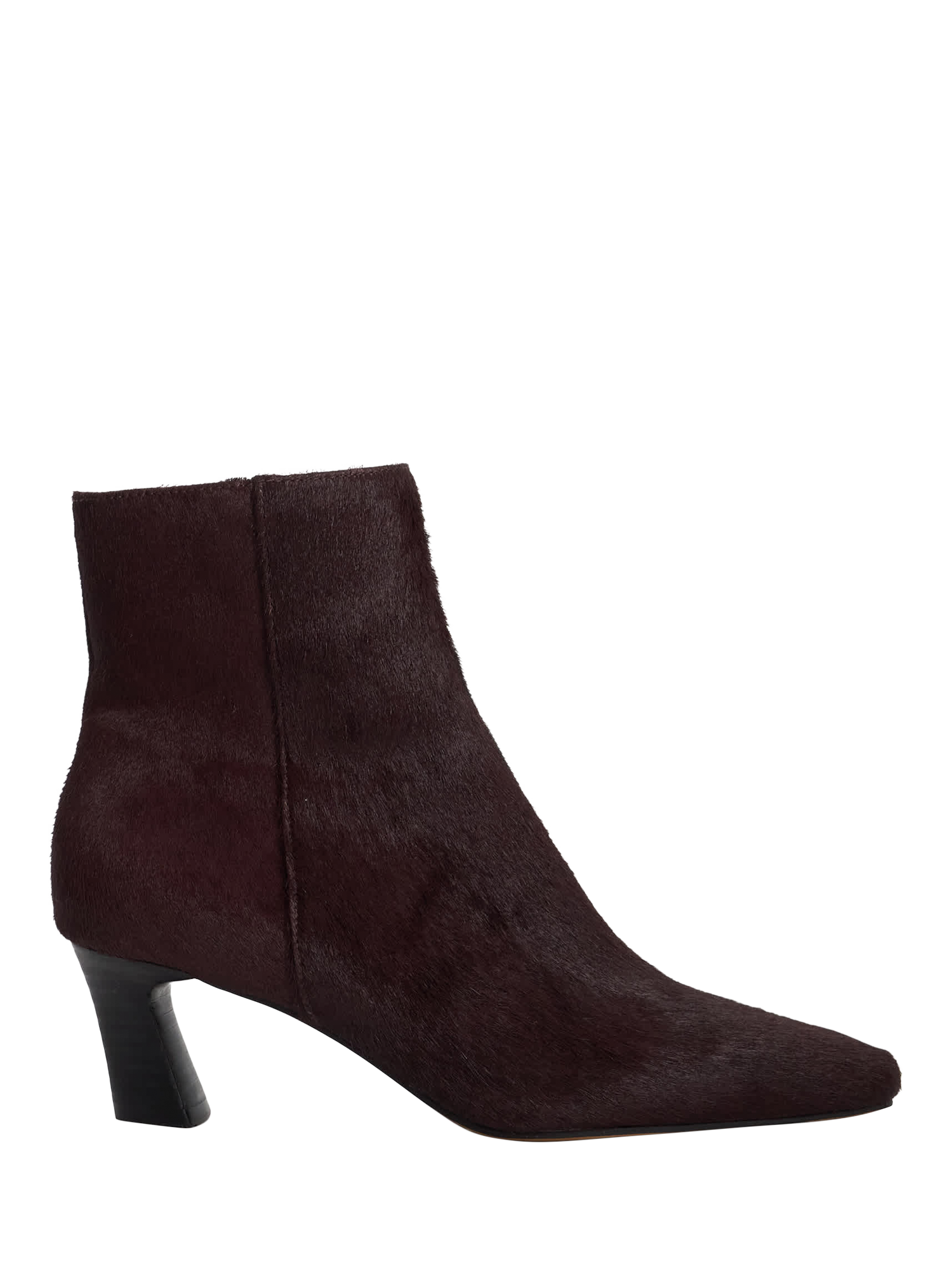 Product image 1 of 5, which shows Dune London Overly Leather Ankle Boots, Burgundy, EU36
