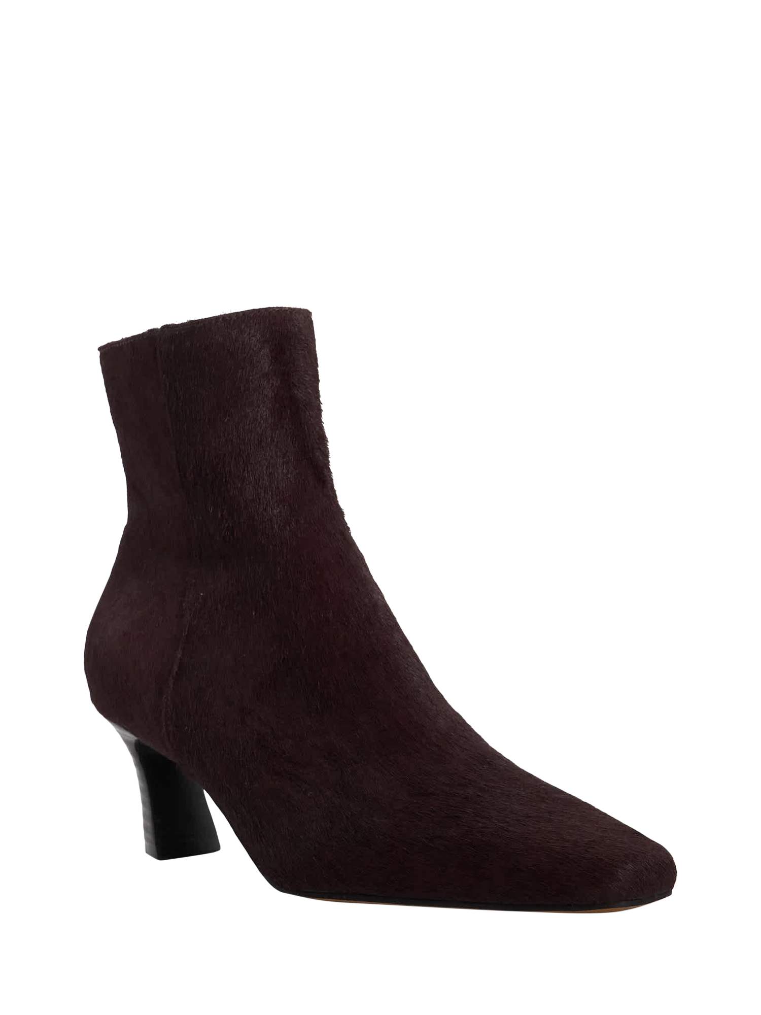 Product image 3 of 5, which shows Dune London Overly Leather Ankle Boots, Burgundy, EU36
