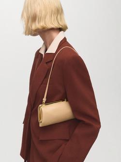 Mango Paris Single Button Blazer, Medium Orange - view 2, Medium Orange