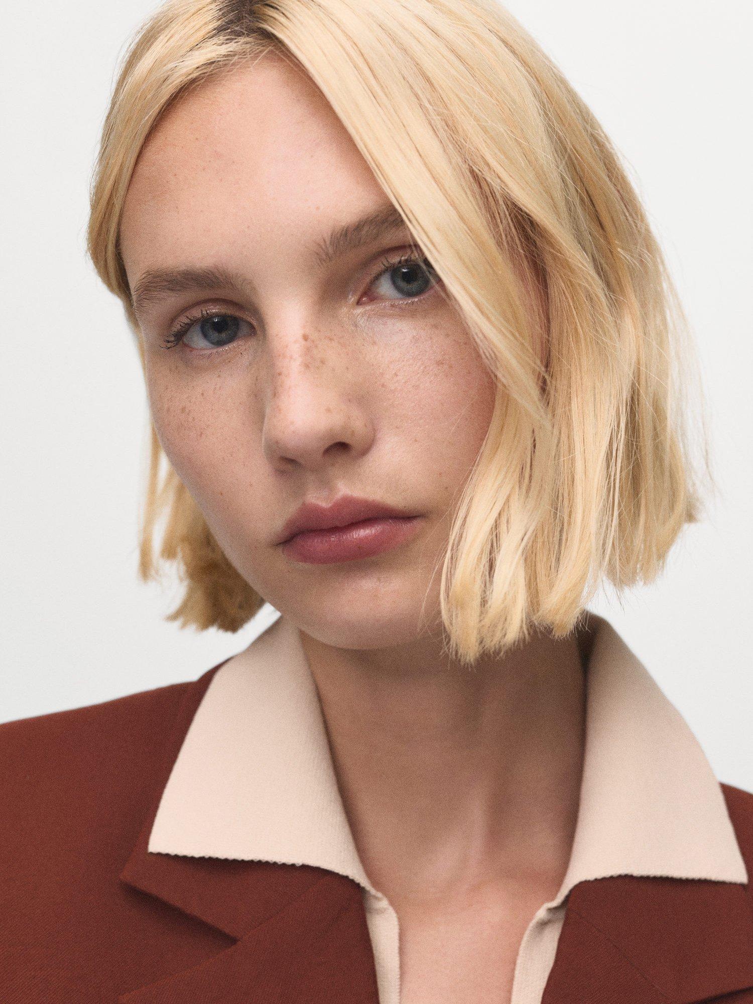 Product image 6 of 8, which shows Mango Paris Single Button Blazer, Medium Orange, S