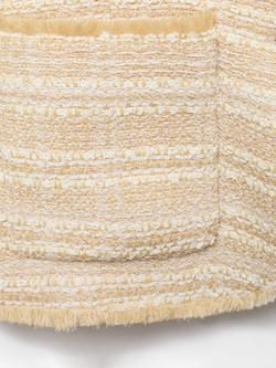 Mango Anne Boucle Jacket, Light Beige - view 2, Light Beige