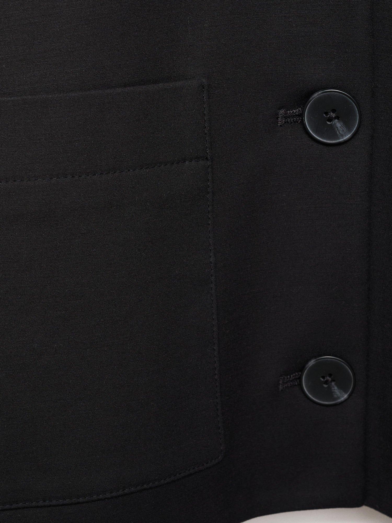 Product image 5 of 8, which shows Mango Julia Boxy Jacket, Black, L