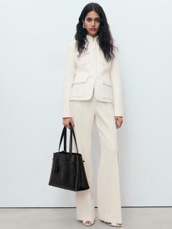 Mango Vera Boucle Jacket, White - view 2, White