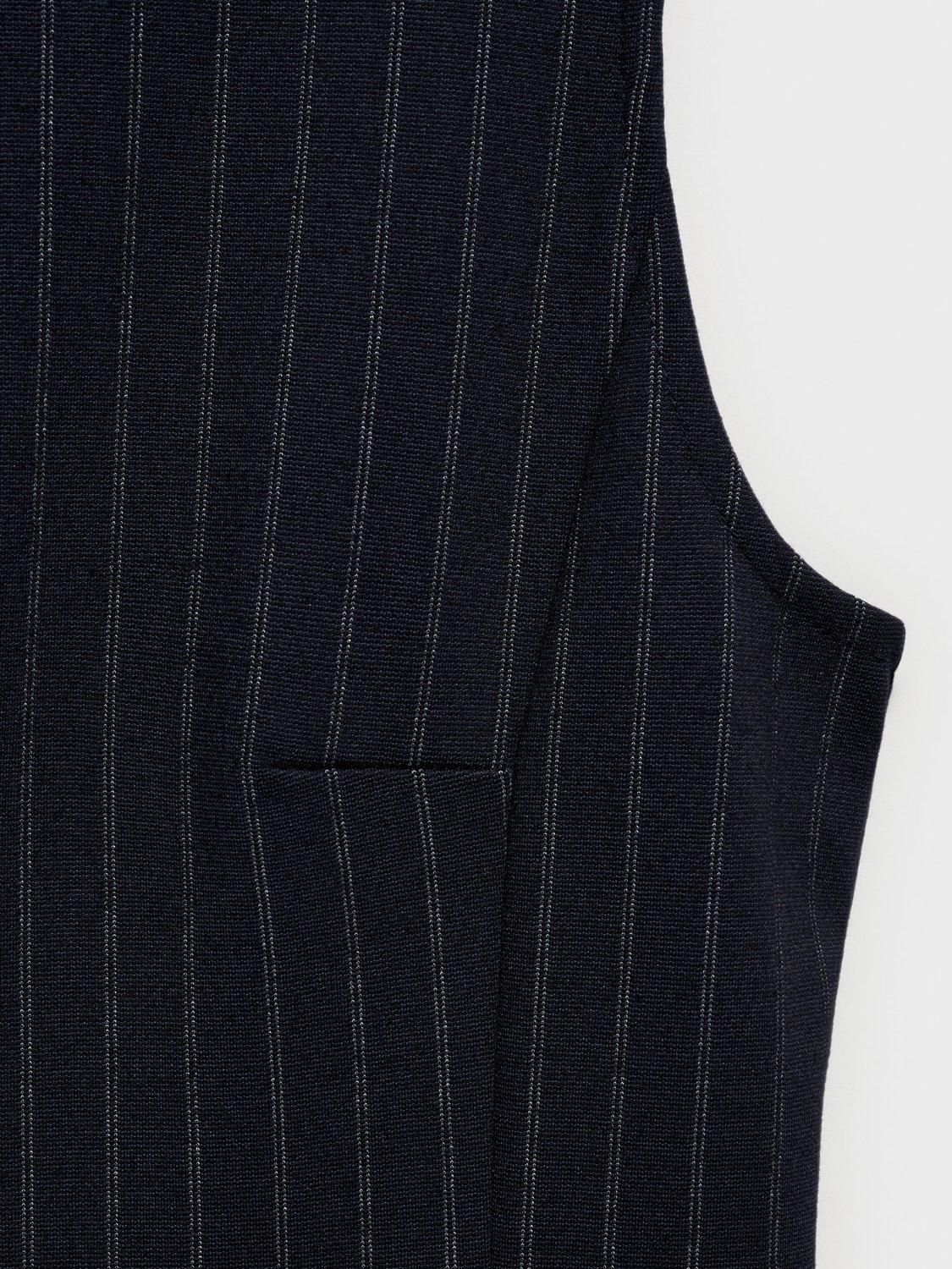 Product image 7 of 7, which shows Mango Brad Pinstripe Mini Dress, Navy, 10