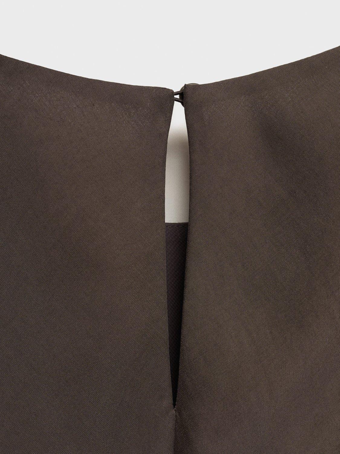 Product image 5 of 8, which shows Mango Cava Sleeveless Midi Dress, Brown, 10