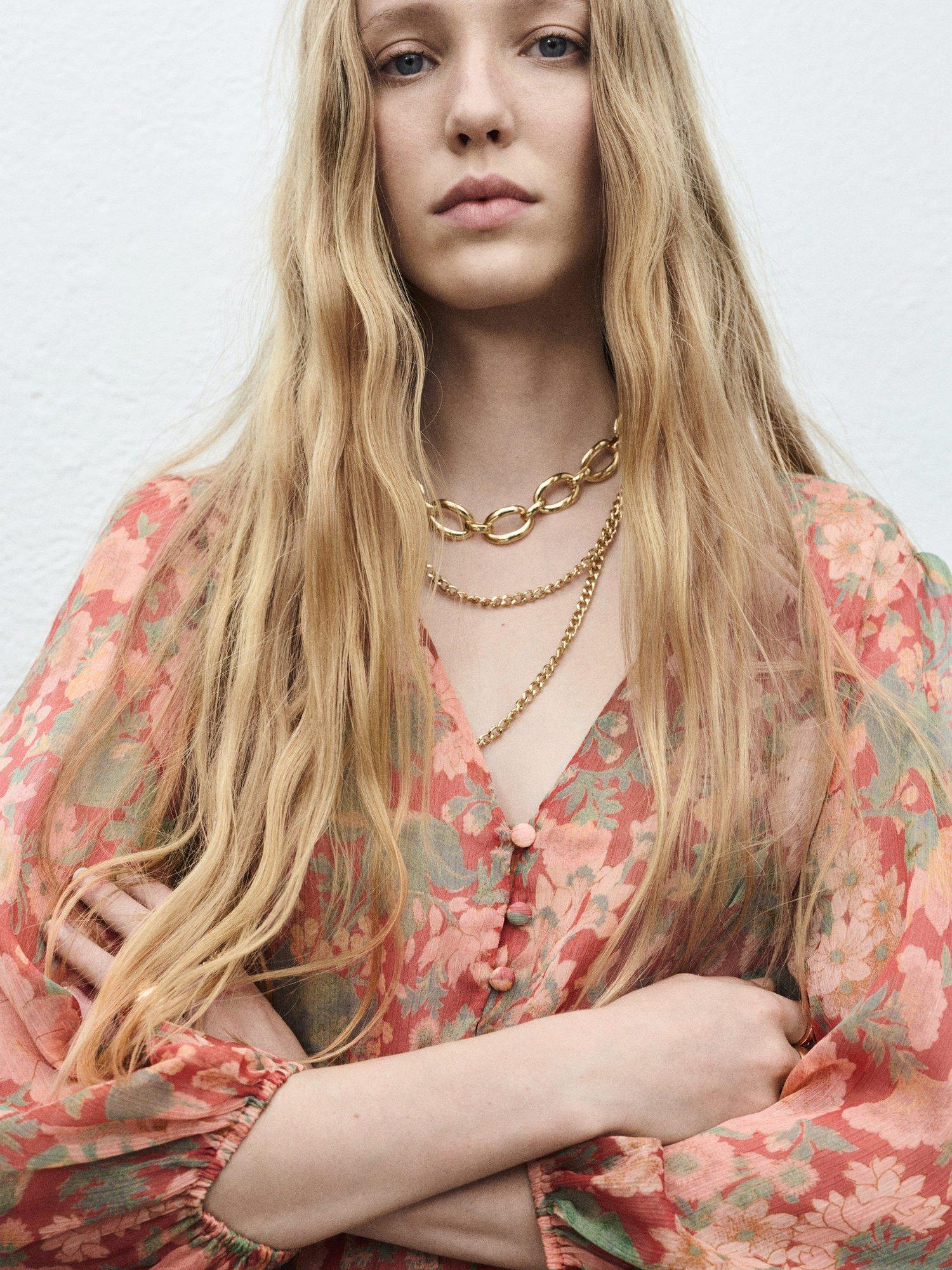 Product image 6 of 7, which shows Mango Celia Floral Mini Dress, Dark Red, 10