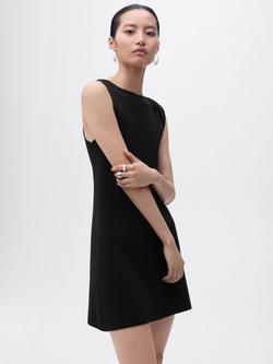 Mango Jane Asymmetric Sleeveless Knit Maxi Dress, Black