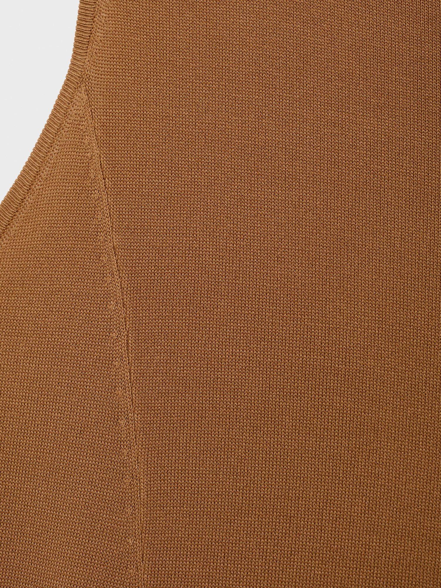 Product image 8 of 8, which shows Mango Guksu Knit Maxi Dress, Medium Brown, 6