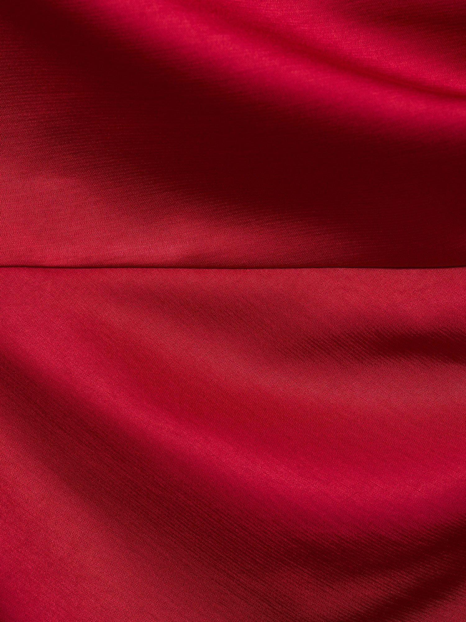 Product image 8 of 8, which shows Mango Safron One Shoulder Midi Dress, Dark Red, 6