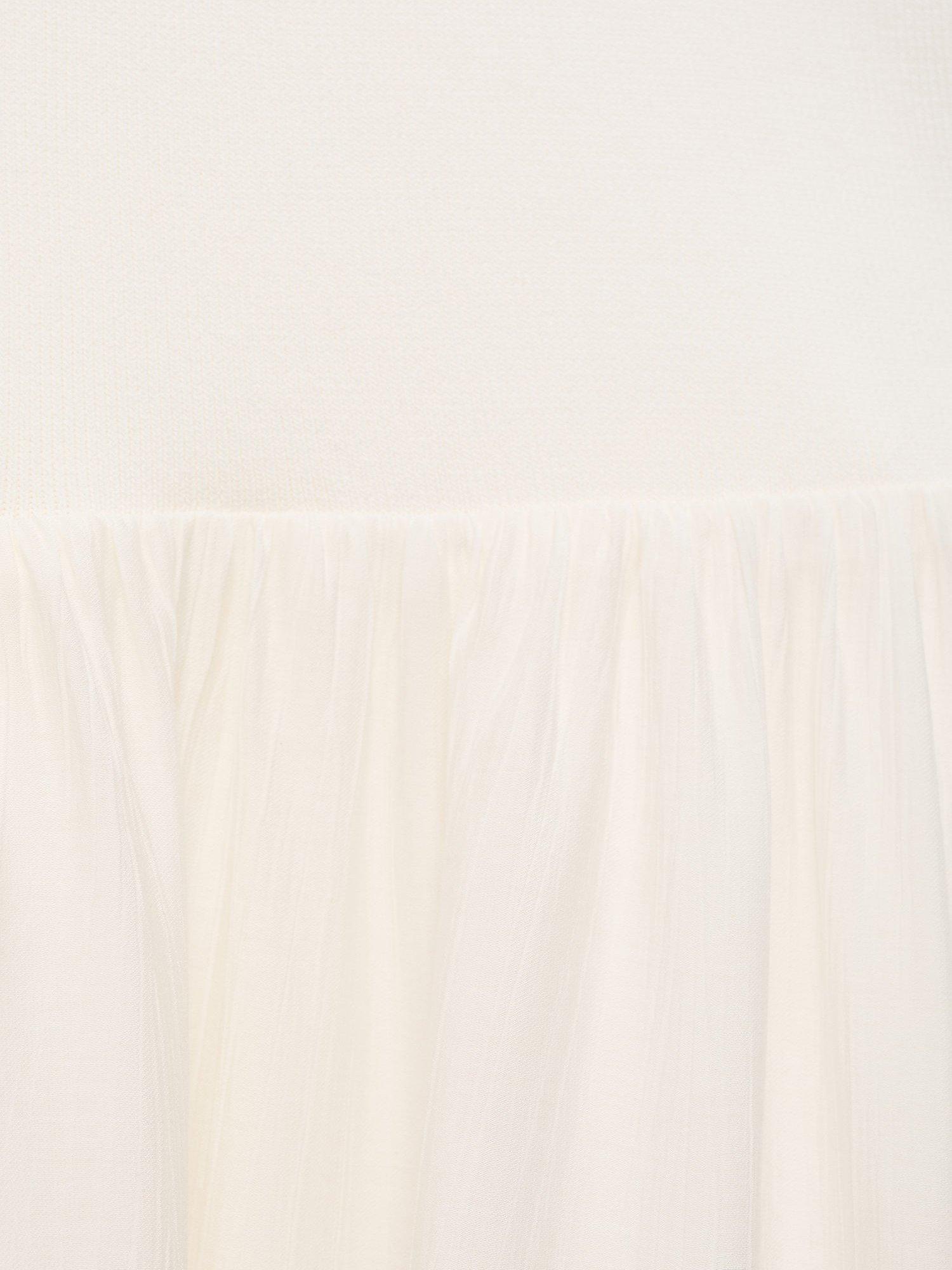 Product image 5 of 8, which shows Mango Sandalo One Shoulder Maxi Dress, Natural White, 10