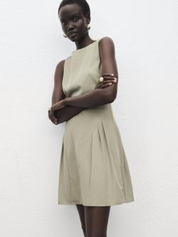 Mango Sea Mini Dress, Beige, Beige