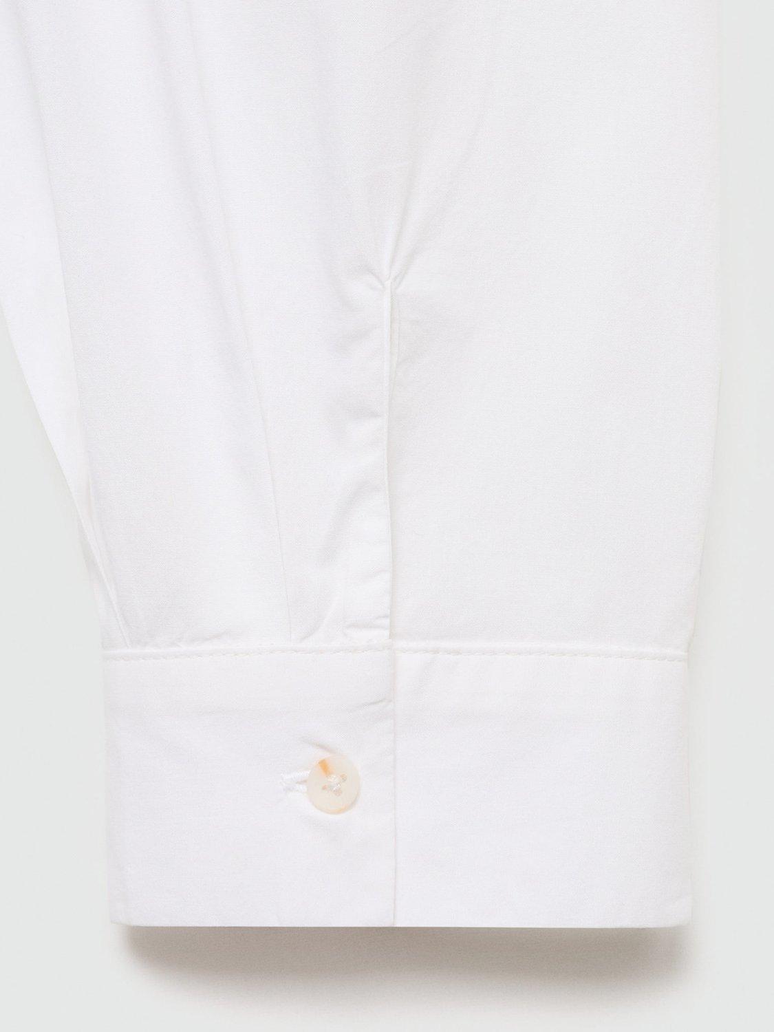 Product image 5 of 7, which shows Mango Nia Decorative Button Shirt, Natural White, 10