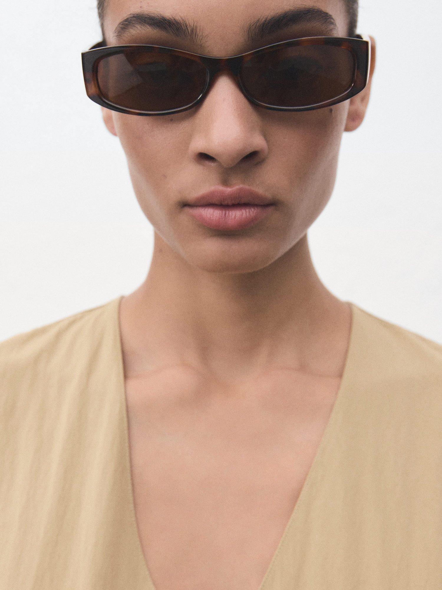 Product image 6 of 9, which shows Mango Sprung Pleat Detail Midi Dress, Beige, 10