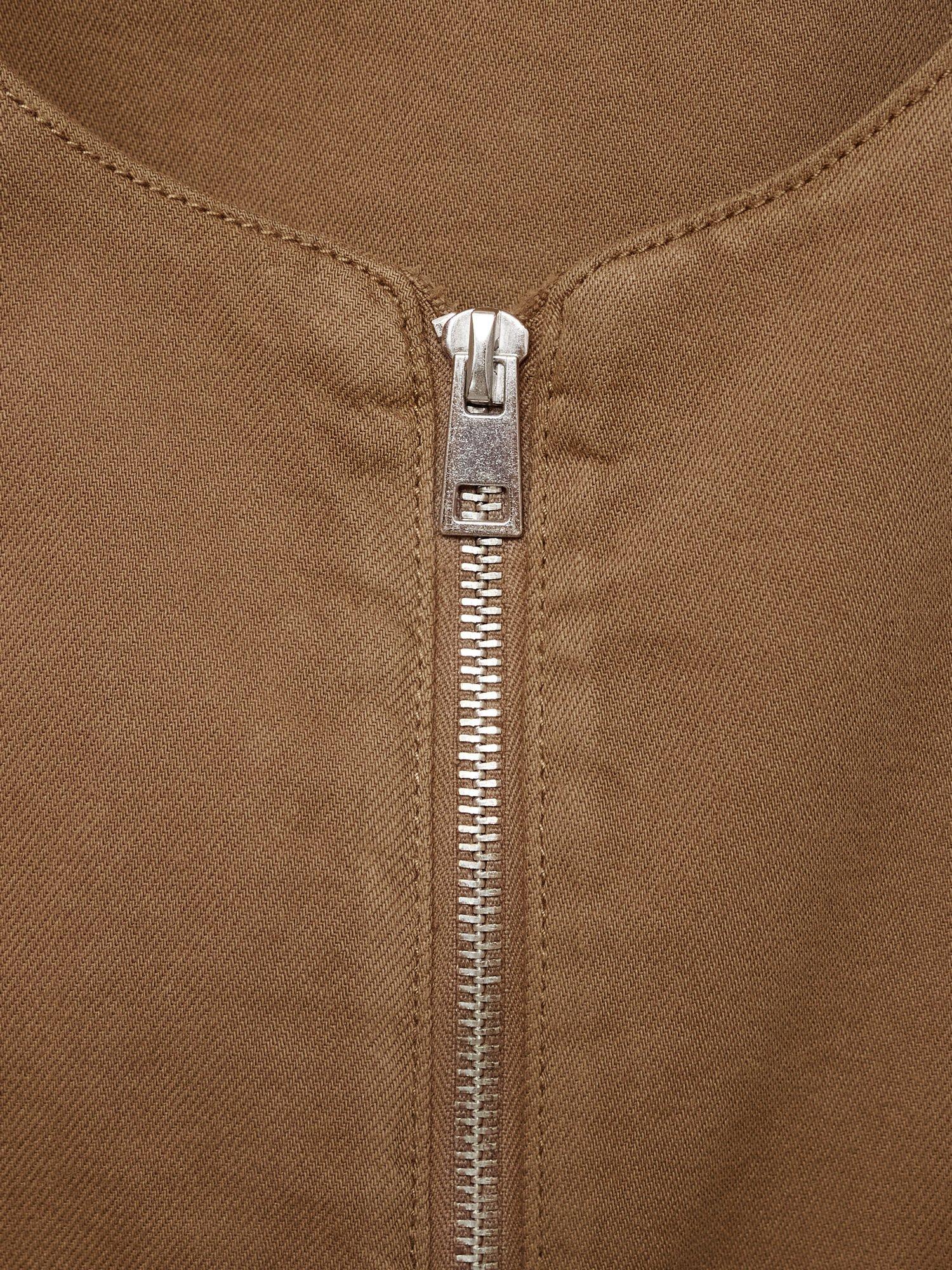 Product image 8 of 8, which shows Mango Doris Zip Gilet, Brown, S