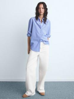 Mango Max Straight Jeans, Natural White - view 2, Natural White