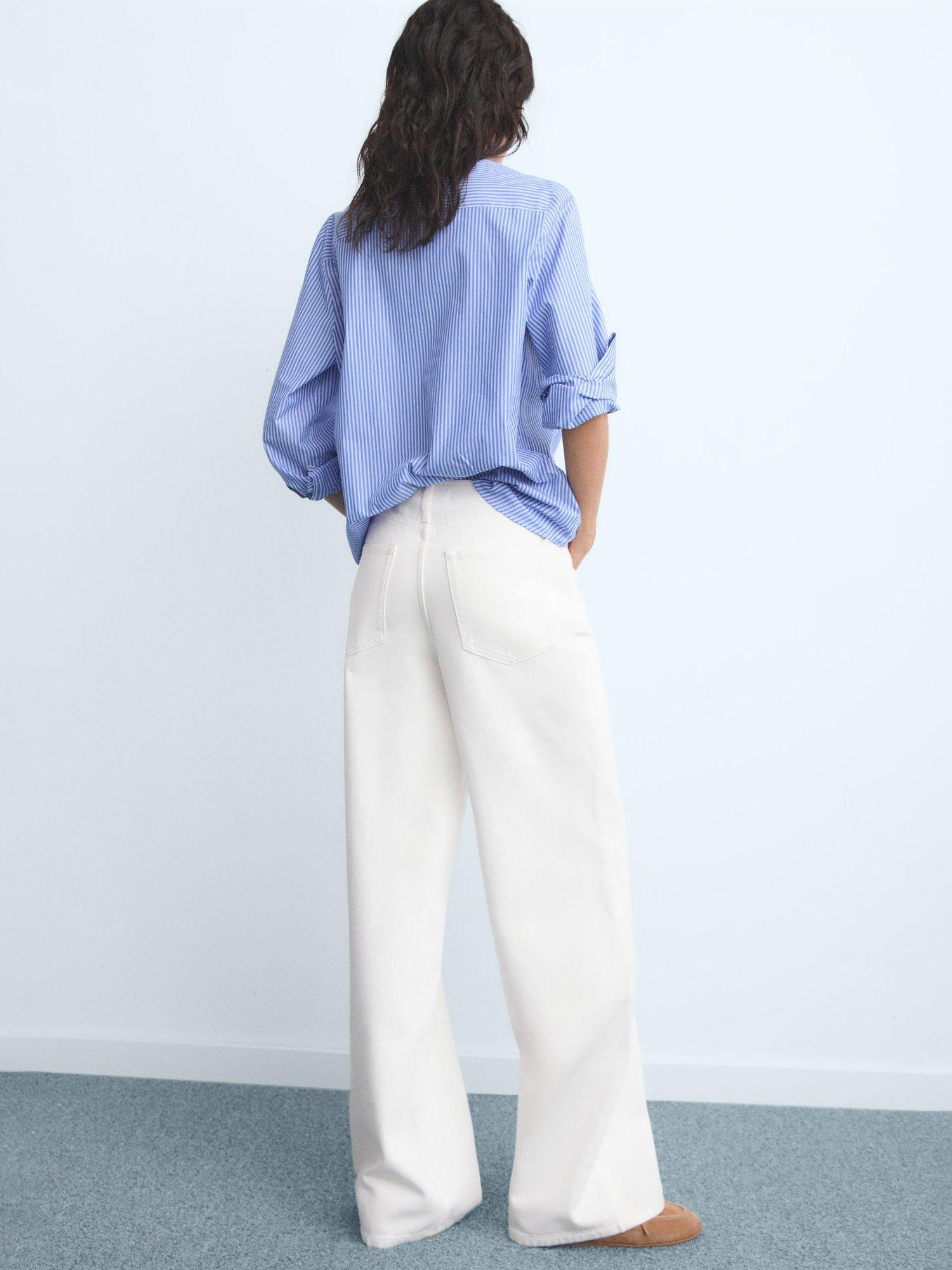 Product image 4 of 7, which shows Mango Max Straight Jeans, Natural White, 8
