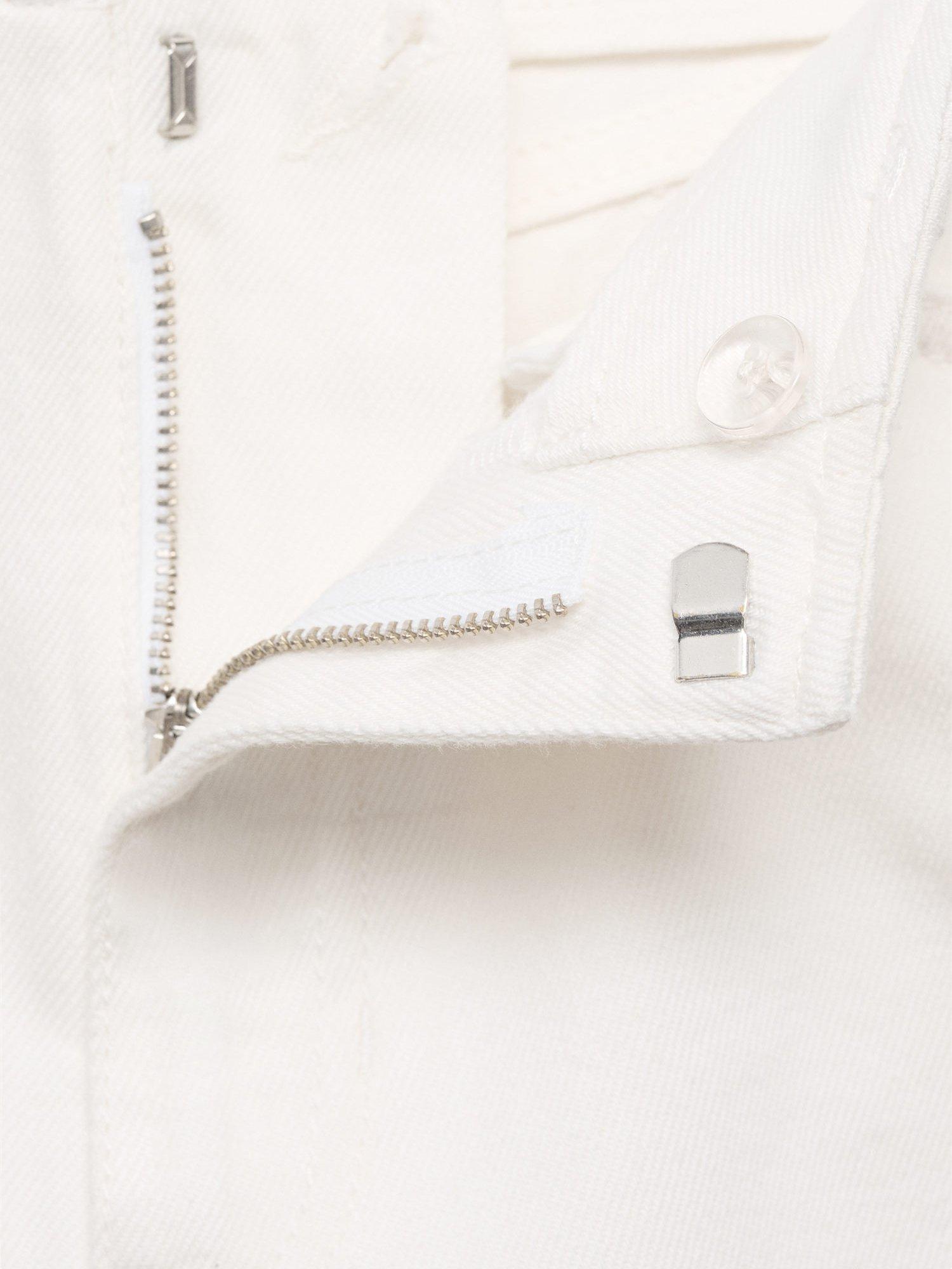 Product image 7 of 7, which shows Mango Max Straight Jeans, Natural White, 8