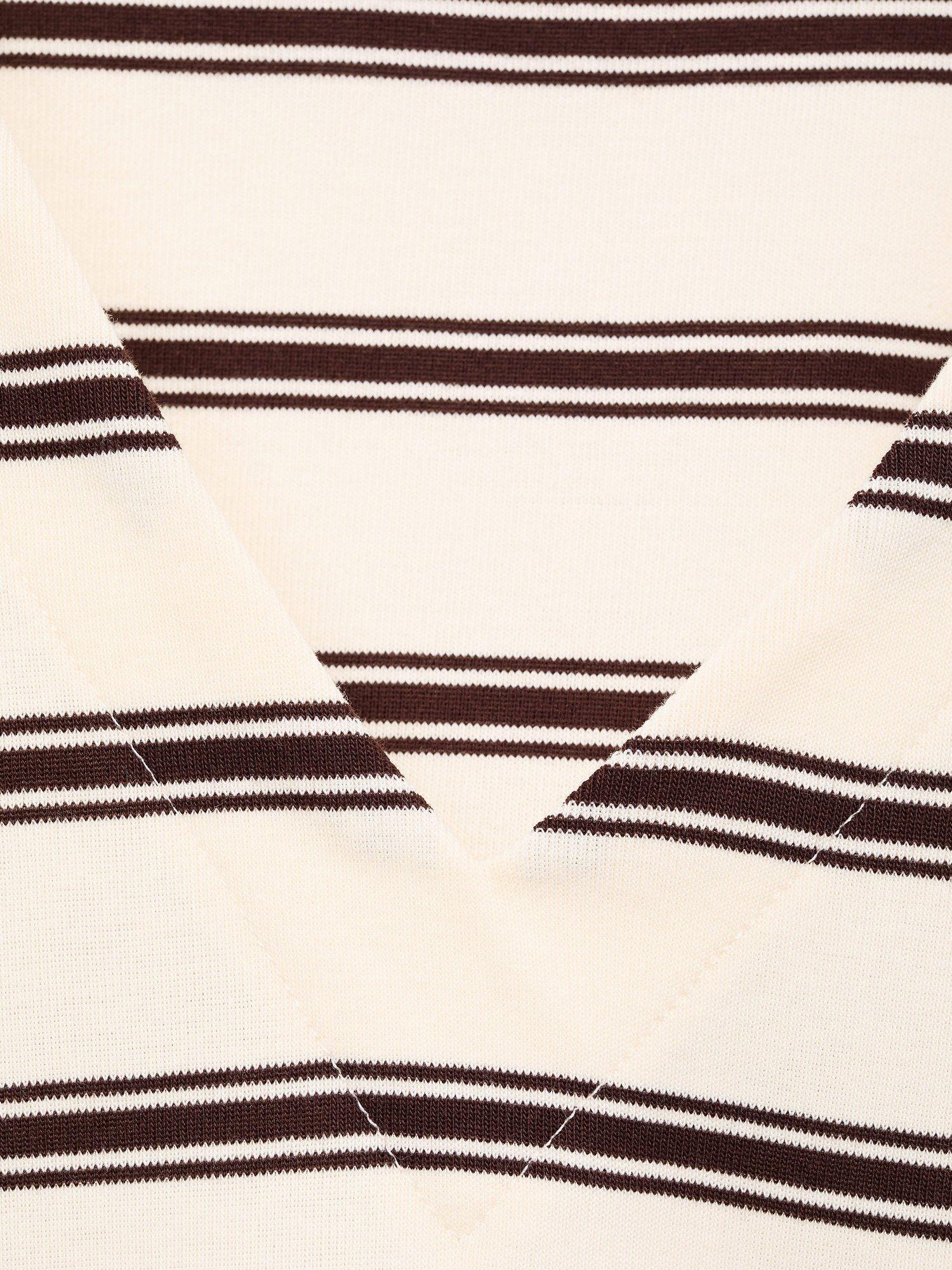 Product image 7 of 7, which shows Mango Timothee Stripe Jersey Top, Natural White, XXS