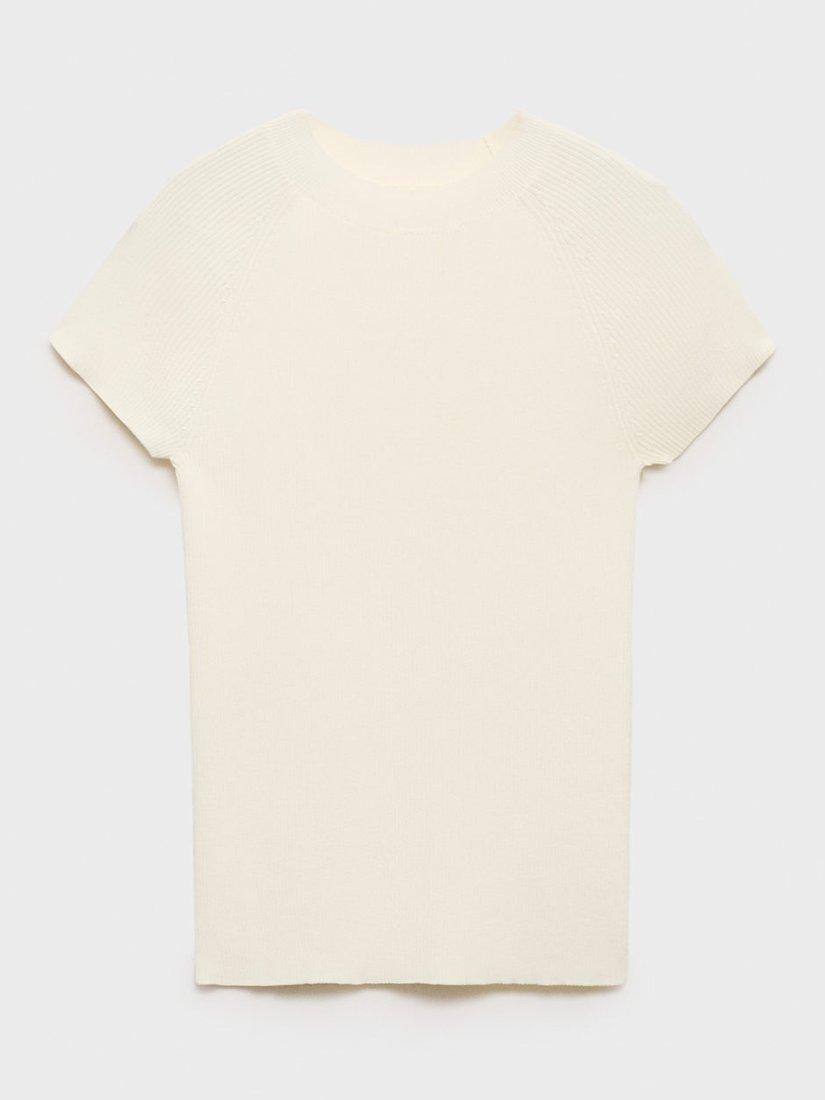 Product image 3 of 7, which shows Mango Tulipa Knit Top, Natural White, L