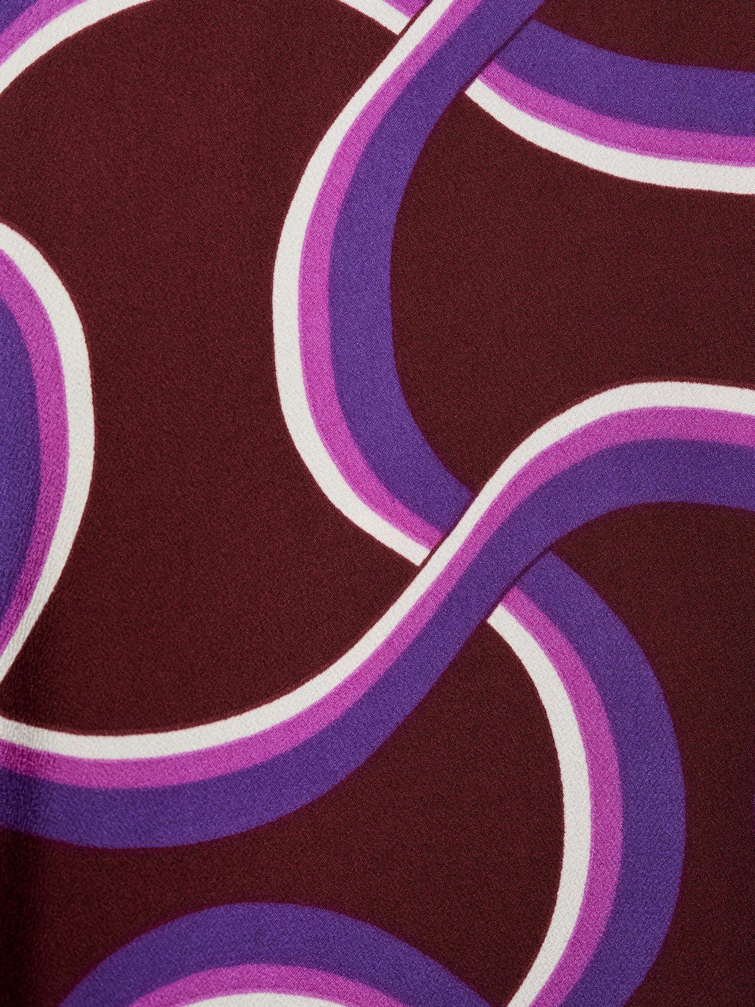 Product image 5 of 8, which shows Mango Ideale Swirl Shirt, Medium Purple, 10