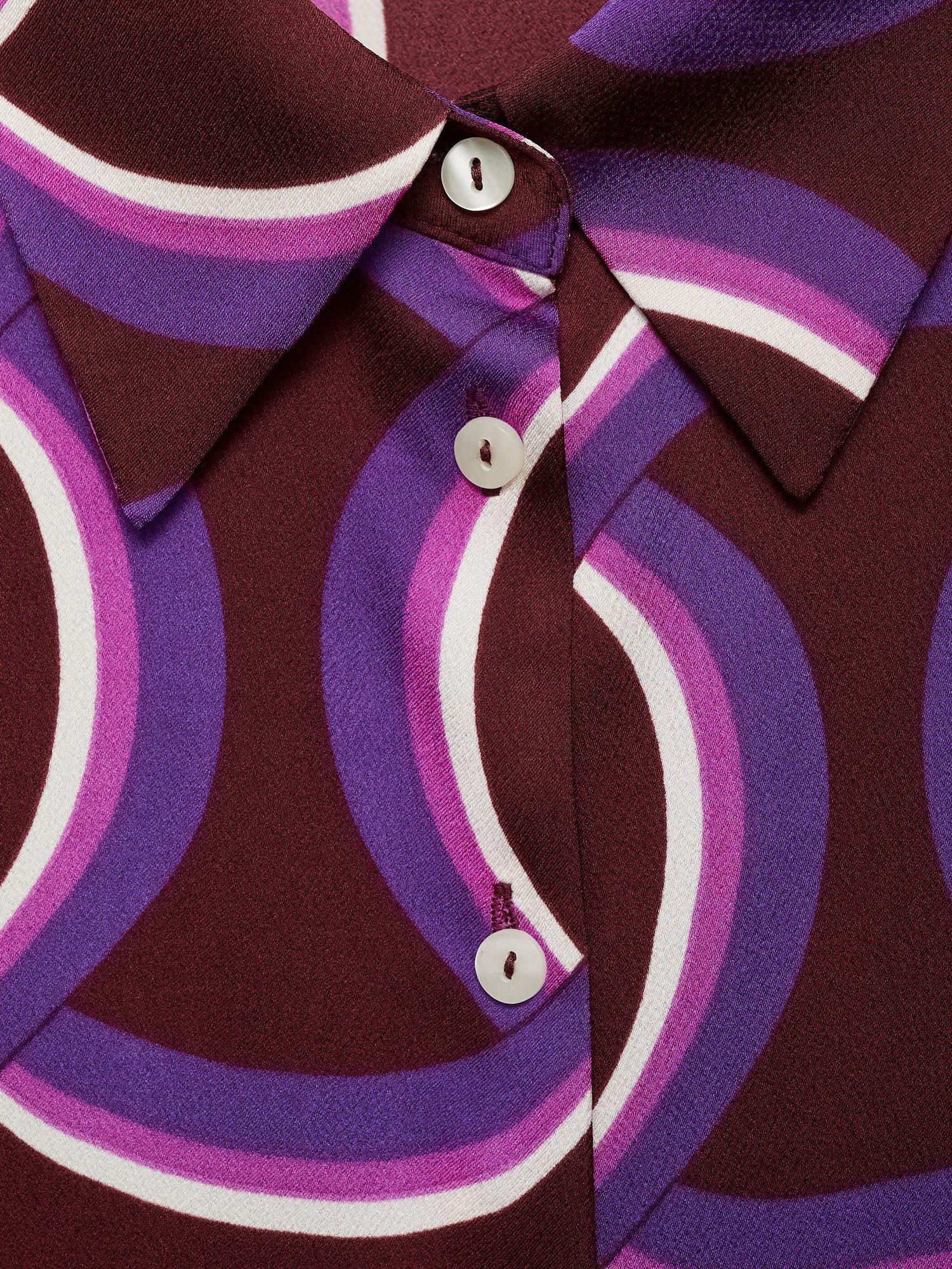 Product image 8 of 8, which shows Mango Ideale Swirl Shirt, Medium Purple, 10