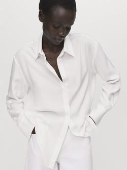 Mango Lima Long Sleeve Shirt, Natural White