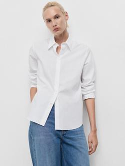 Mango Regu Long Sleeve Shirt, Natural White, Natural White