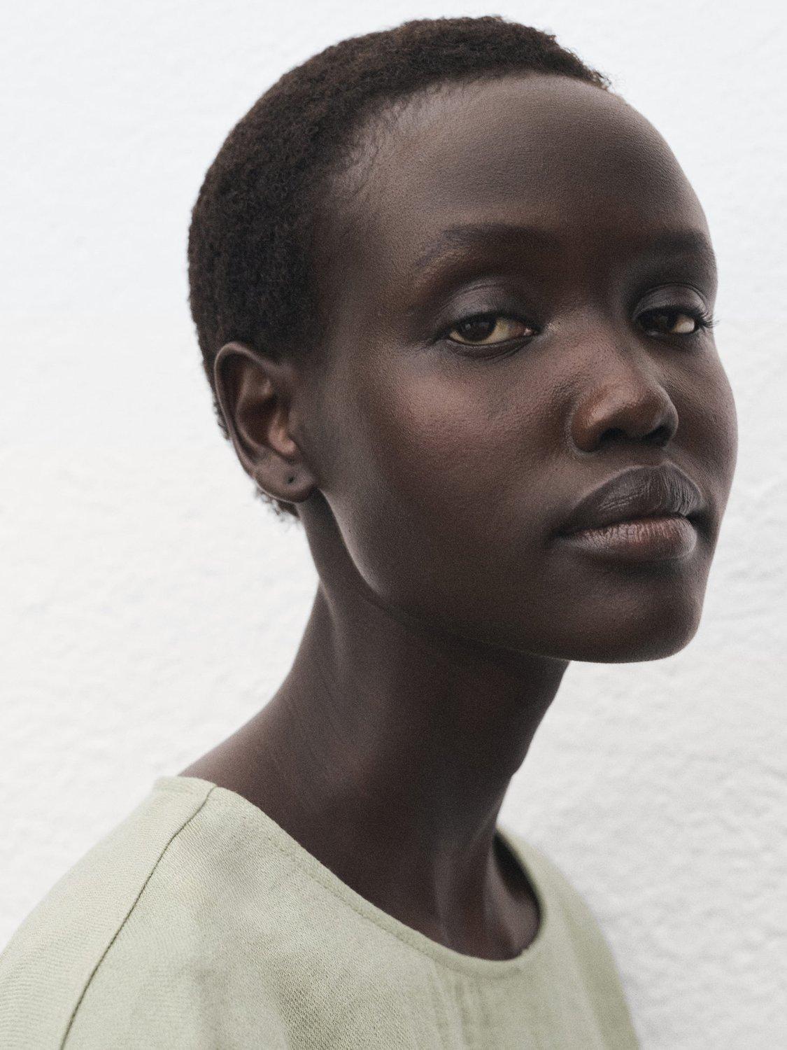 Product image 6 of 8, which shows Mango Salvia Elbow Sleeve Top, Aqua, 10